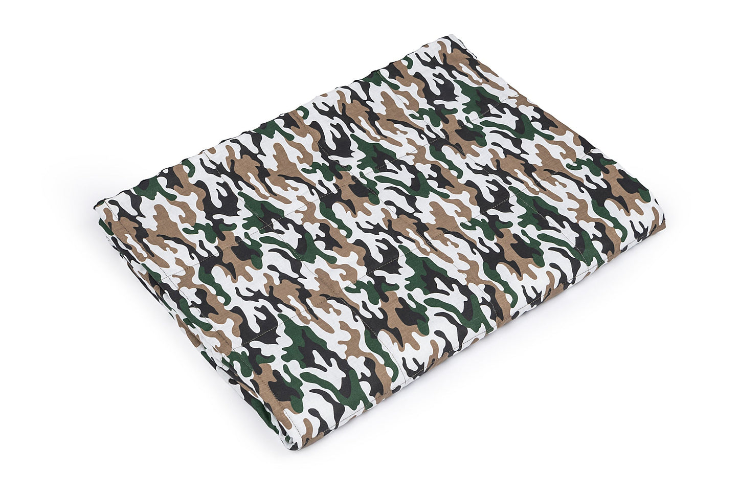 MILITARY CAMOUFLAGE MINKY WEIGHTED BLANKET