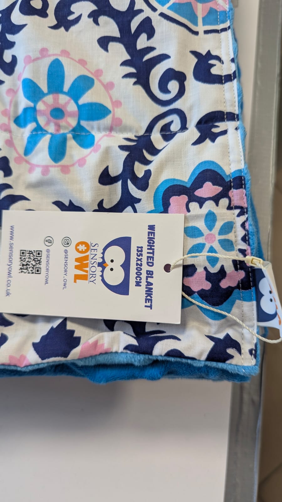 mandal cotton print weighted blanket