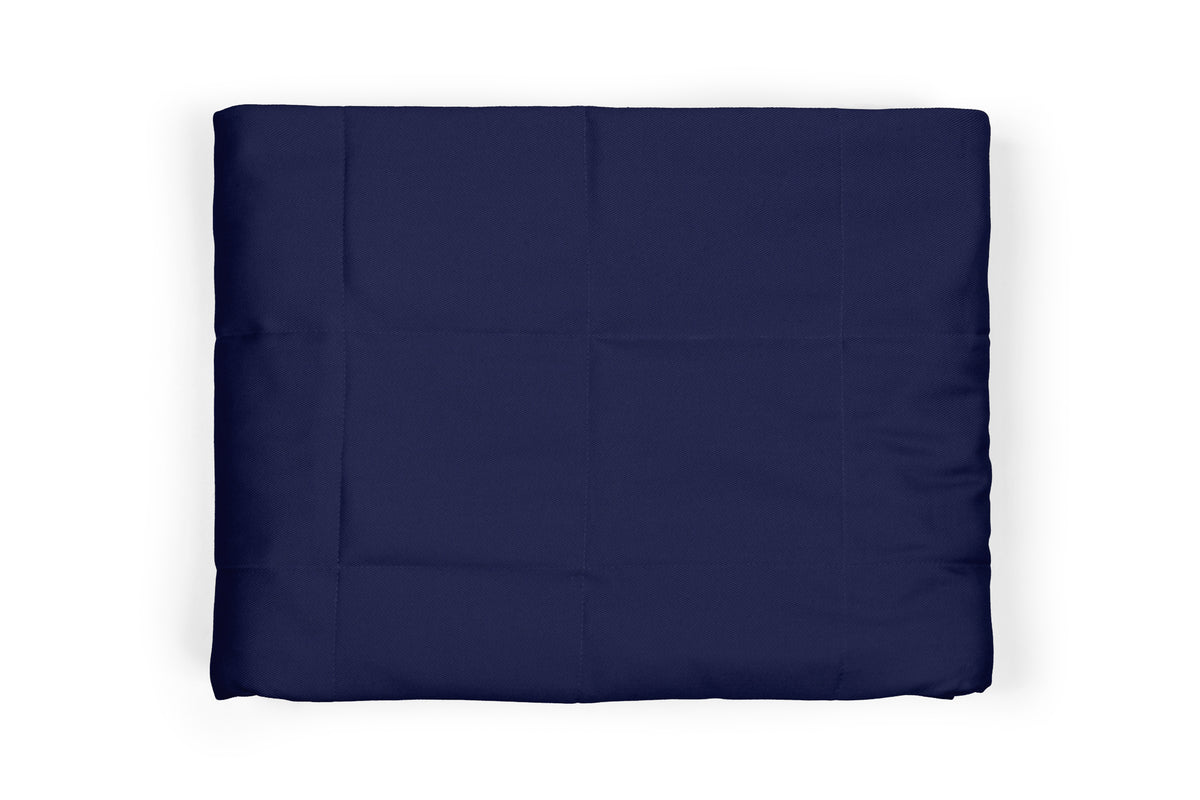 NAVY BLUE COTTON WEIGHTED BLANKET