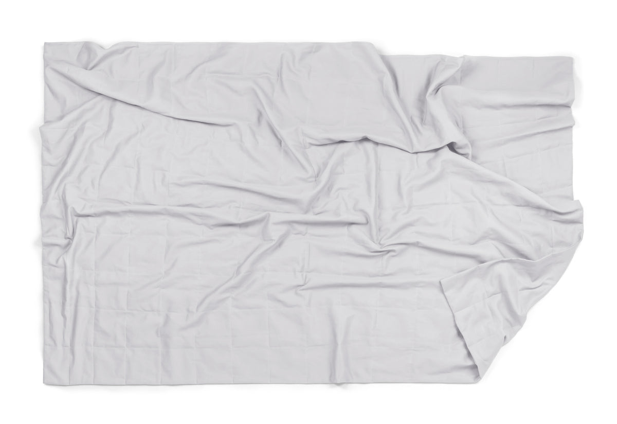 WHITE COTTON WEIGHTED BLANKET