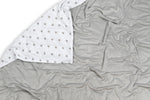 Grey Stars & Light Grey Velvet Weighted Blanket