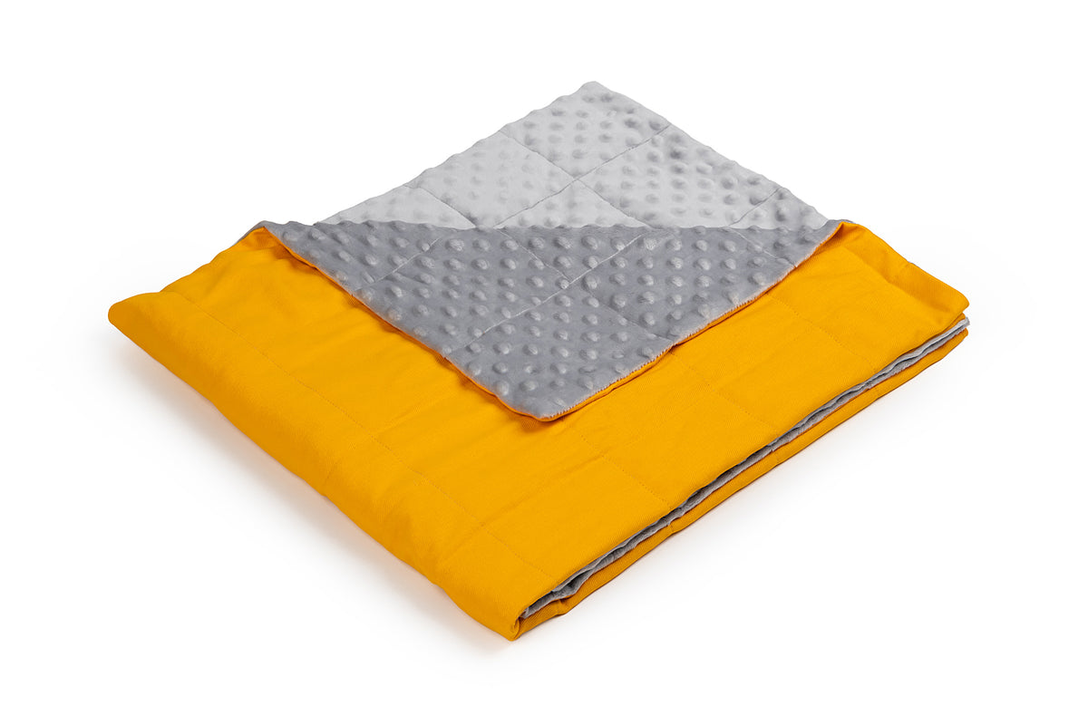 YELLOW COTTON WEIGHTED BLANKET
