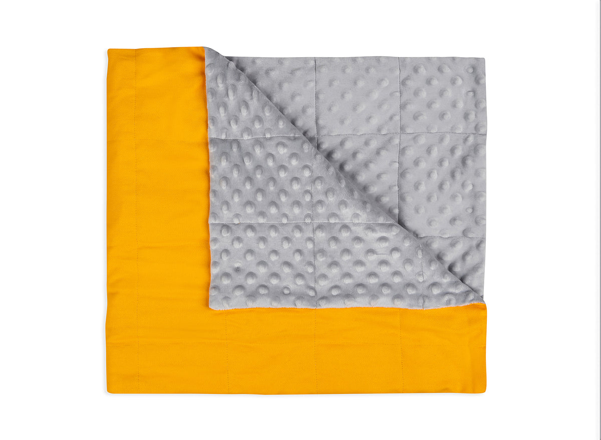 YELLOW COTTON WEIGHTED BLANKET