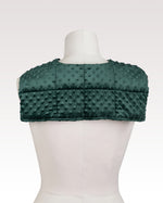 bottle_green_MINKY_WEIGHTED_COLLAR_from_the_back