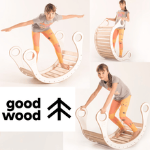 Laden Sie das Bild in den Galerie-Viewer, girl balancing on good wood rocker in colour white