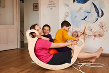 Laden Sie das Bild in den Galerie-Viewer, Mother with children playing in Good Wood Rocker 