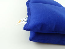 Laden Sie das Bild in den Galerie-Viewer, cotton weighted lap pillow in cobalt blue senory owl 