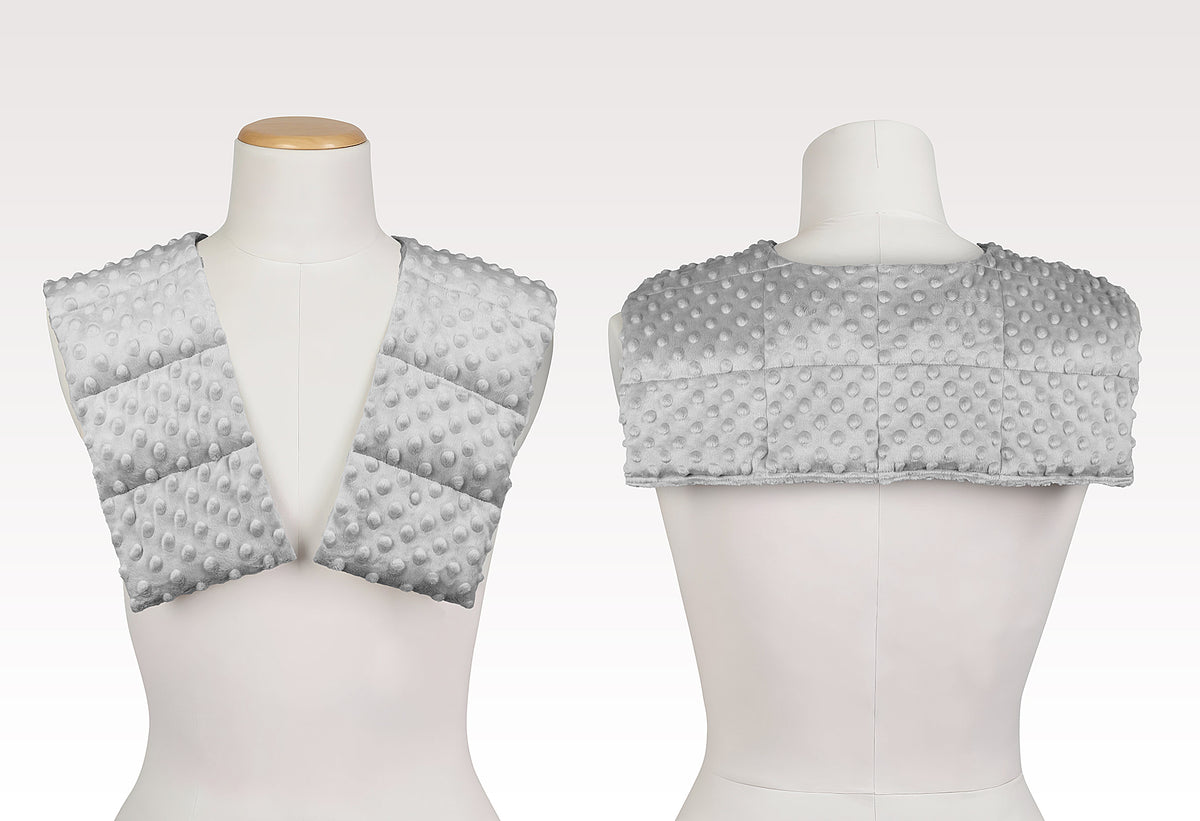 silver MINKY_WEIGHTED_COLLAR_from_the_back and from the front