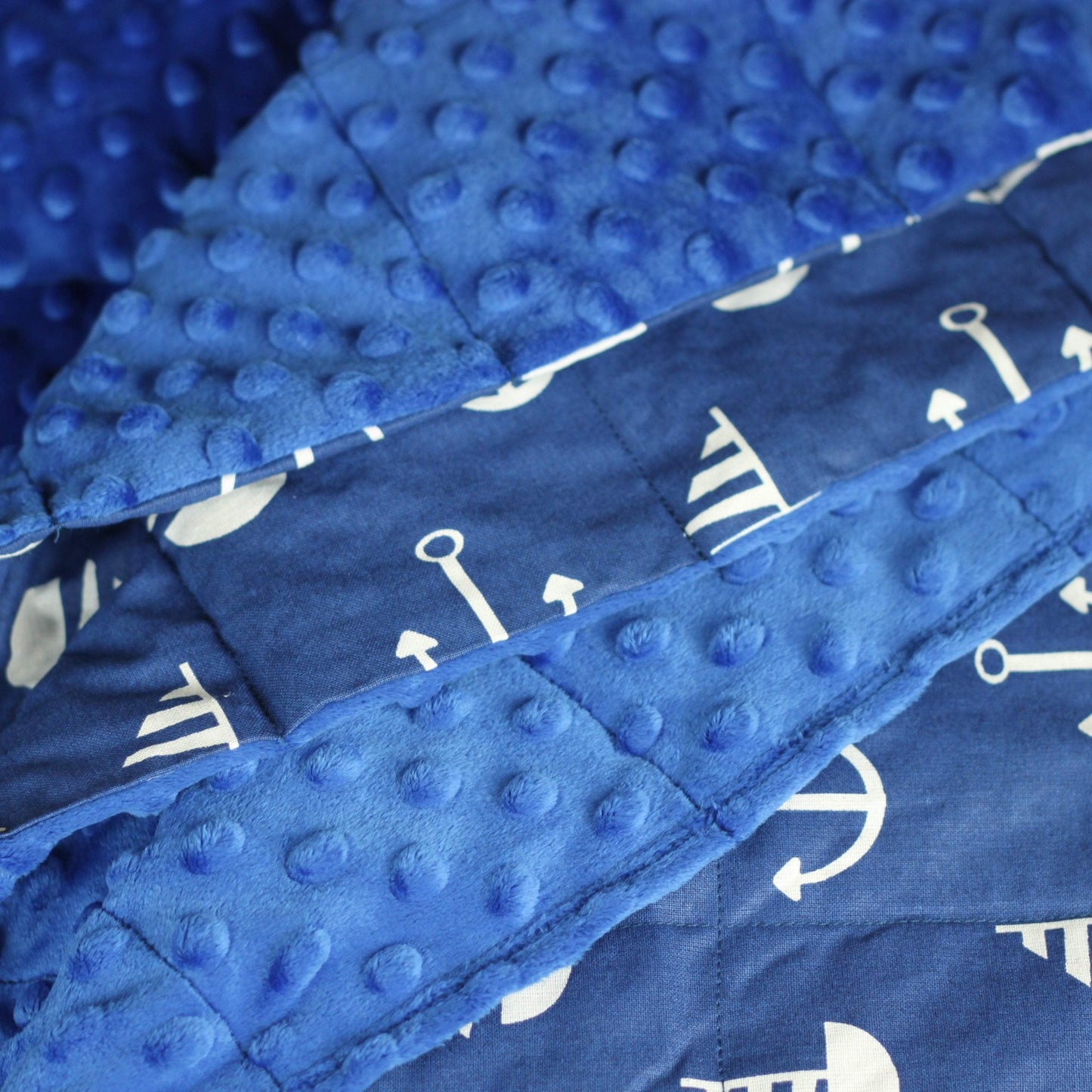 MARINE MINKY WEIGHTED BLANKET 