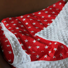 Laden Sie das Bild in den Galerie-Viewer, RED stars weighted blanket